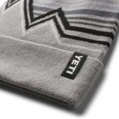 Yeti Freestyle Knitted Beanie Gray/Black -Vis Vondst Verkoopwinkel H023G 4