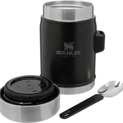Stanley The Legendary Food Jar + Spork .4L - Matte Black -Vis Vondst Verkoopwinkel ST1009382005 5
