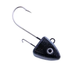 SvartZonker Deep Sea McRubber Jig Head, Black And Glitter